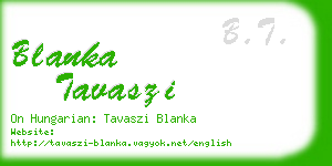 blanka tavaszi business card
